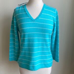 VTG Deadstock 100% Cashmere V-Neck Sweater Sutton Studio Bloomingdale’s